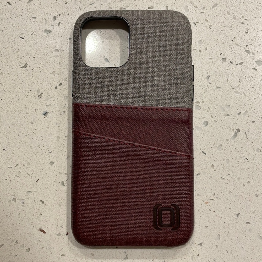 iPhone 11 Pro Maroon Card Case with Magnet